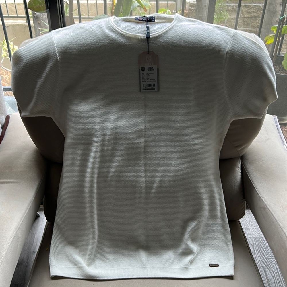 Brand new men short sleeve cotton T shirt off white